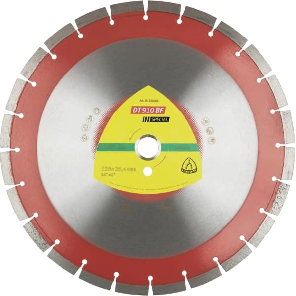 Алмазный диск KLINGSPOR 300X2,8X25,4/21E/12/S/DT/SPECIAL/DT910BF