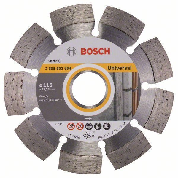 Круг алмазный BOSCH EXPERT FOR UNIVERSAL 115X22 (2608602564) Ф115х22мм универсальный