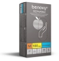 фото перчатки benovy™ нитриловые 3гр. (100 пар), голубой