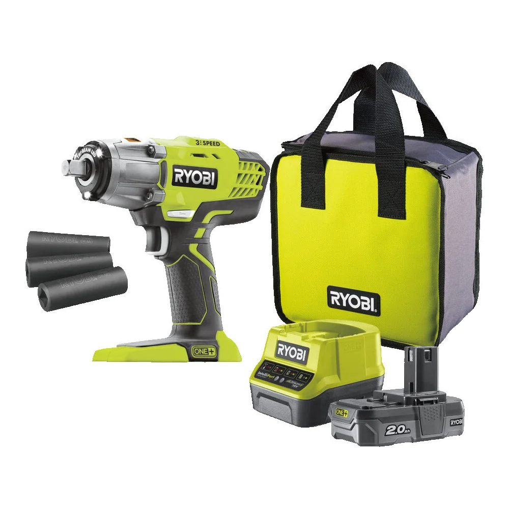 фото аккумуляторный гайковерт ryobi one+ r18iw3-120s