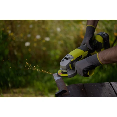 фото аккумуляторная болгарка (ушм) ryobi one+ r18ag-0