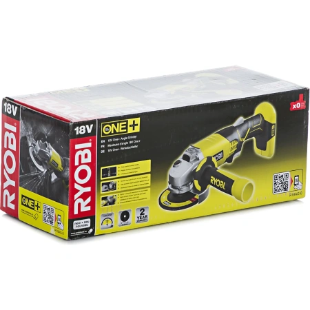 фото аккумуляторная болгарка (ушм) ryobi one+ r18ag-0